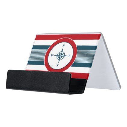 coastal business card holder desk|nautical desk business card holder.